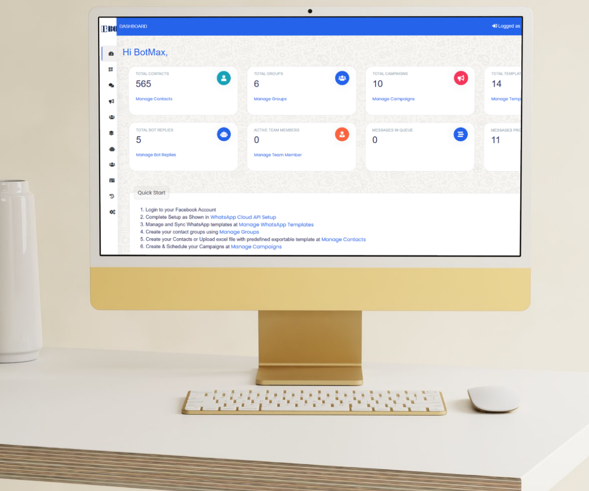 BotMax WhatsApp Automation Interface