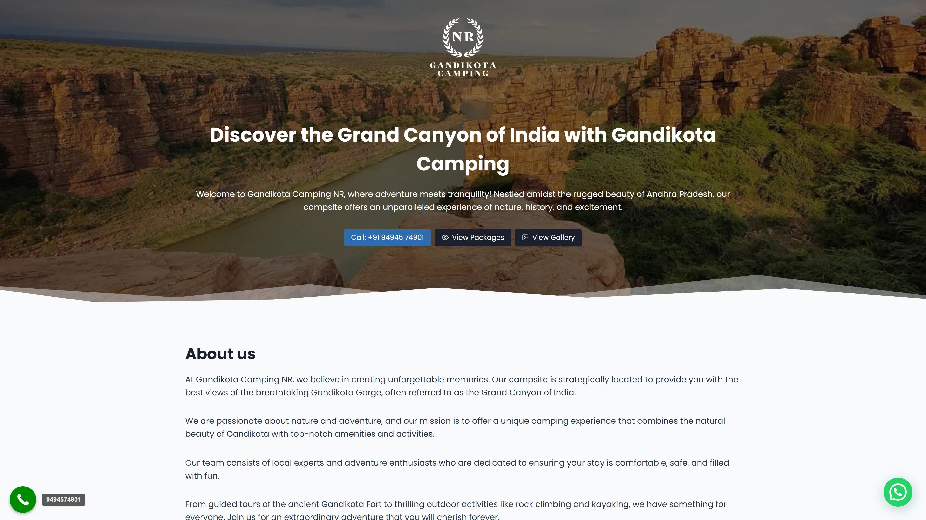 Gandikota Campingnr